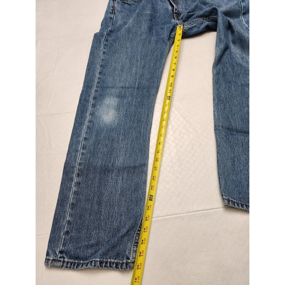 Levis 505 Jeans Mens 36x32 Blue‎ Denim Straight Leg Regular Fit Medium Wash
